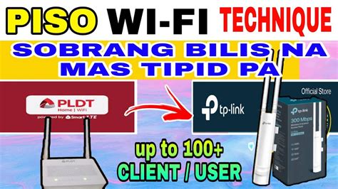 PISO WIFI SET UP TECHNIQUE SOBRANG BILIS NA MAS .